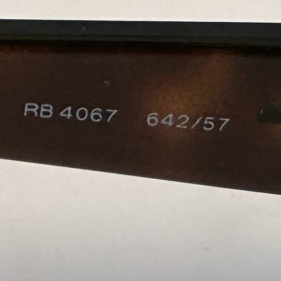 RAY BAN Tortoise Brown sunglasses RB 4067 642/67 Polarized with case - Picture 8 of 9